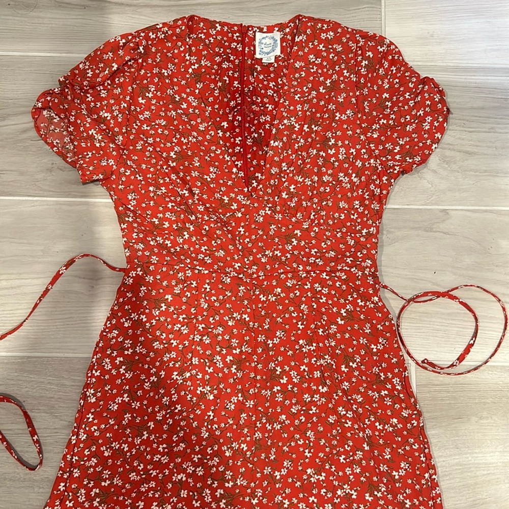 Red Floral Jumpsuit